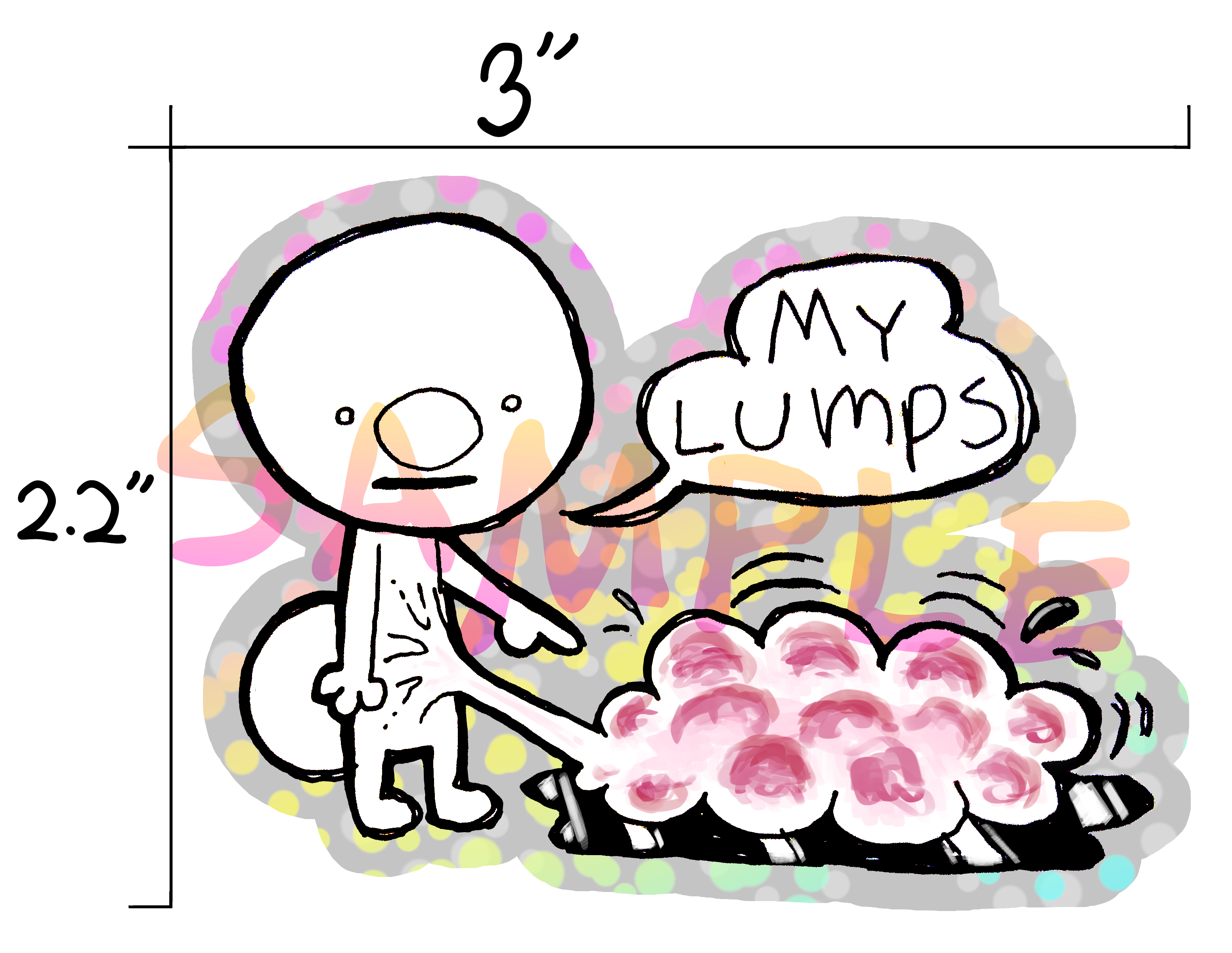 My Lumps Sticker